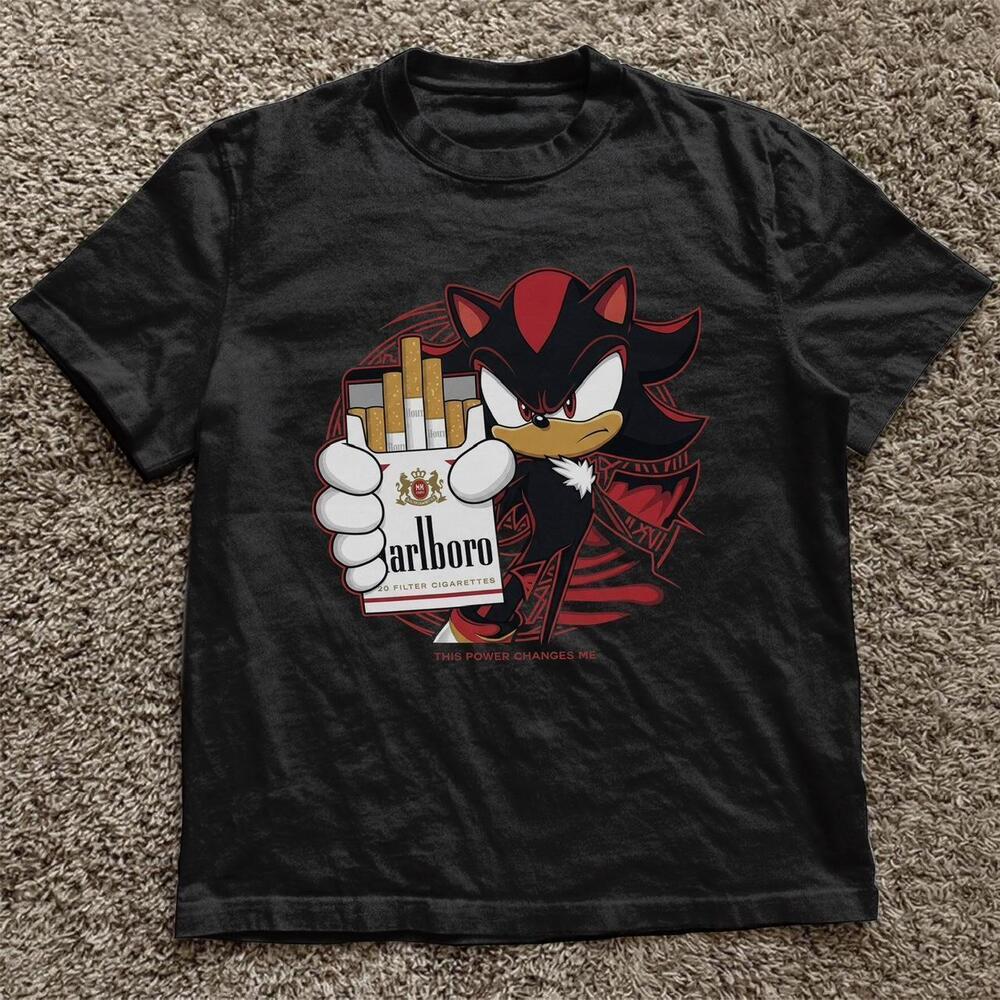 Black Shadow Of Hedgehog Marlboro Tee